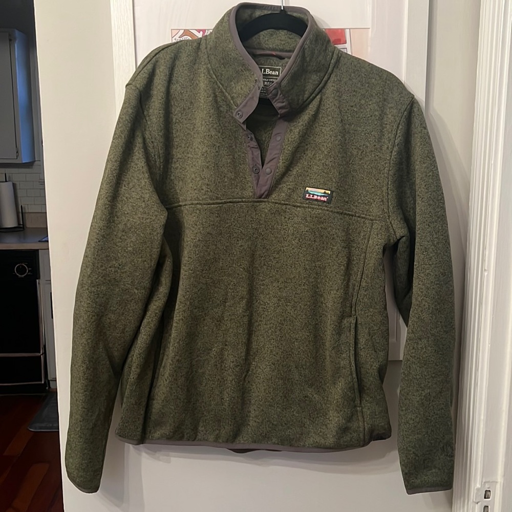 LL Bean sweater fleece pullover